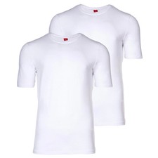s.Oliver Herren T-Shirt, 2er Pack - Basic, Rundhals, einfarbig Weiß L