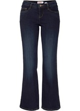 Schlankmacher Stretch-Jeans BOOTCUT Gr. 52 Dunkelblau Damenjeans Hose Pants Neu