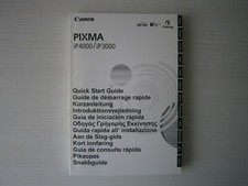 ▄▀▄ Anleitung für Drucker - Canon Pixma iP4000 / iP3000 ! SEHR SELTEN ! RAR ! 