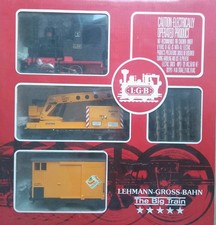 LGB Güterzug Startset/Anfangspackung Stainz+Matra-Güterwaggon/Kranwagen Spur G