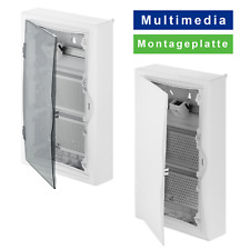 Aufputz / Verteilerkasten / Multimedia Montageplatte / mit Steckdose / ✅Qualität