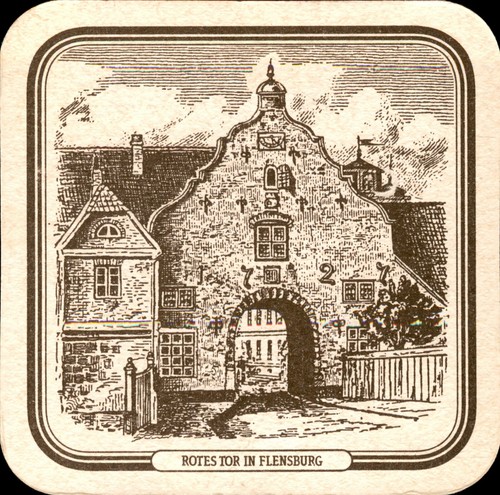 Bierdeckel flensburger - flensburger,