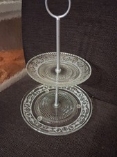 Glas Etagere 2 Stöckig