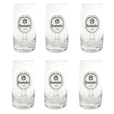 6x Krombacher Bierkrug Glas