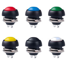 Drucktaster 12mm Schwarz