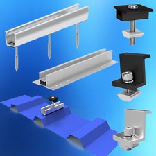 Solarpanel Alu schiene Trapezblech Flachdach PV Halterung Montageprofil 0% MwSt.