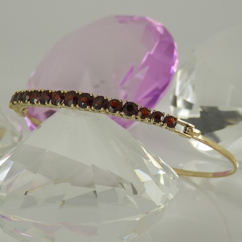 Granat armreif 333 - granat, 8k