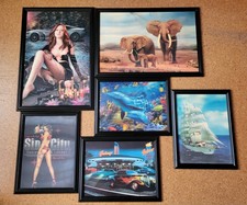 Konvolut 3 D Wandbilder ,6 Stück verschiedene Größen