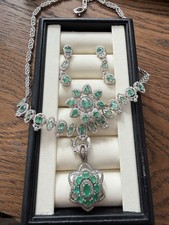 Smaragd Diamant Set S925