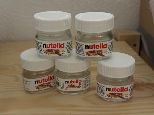 Mini nutella gläser - 5x,