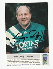 HANS BUFFY ETTMAYER (†) - WACKER VFB HSV - ORIG. HANDSIG. PORTAS AUTOGRAMMKARTE