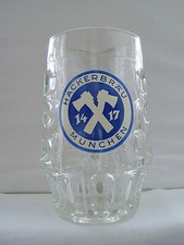 "Hackerbräu München" - Henkelglas - im Boden "MADE IN ITALY" noch ohne Pschorr !