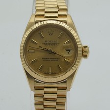 ROLEX DATEJUST 26 DAMEN UHR 26MM 6917 18K 750 GOLD TOP ZUSTAND GOLD ARMBAND ZF
