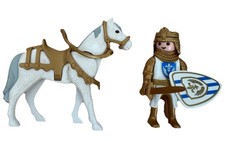 Playmobil 3800 Ritter Christopher Prinz König Kaiser Gold Pferd Mittelalter