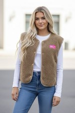 ✨ Teddy-Weste camel |