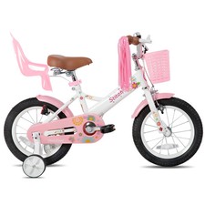 Kinderfahrrad 12 Zoll | Puppenfahrradsitz | Frontkorb | Aluminium | Farben Set
