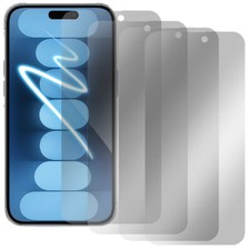 Somikon 4er-Set Schutzfolien aus gehärtetem Glas,iPhone 15 Pro