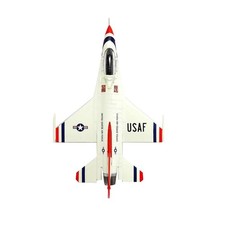 USAF Thunderbirds F-16 1:100 Maßstab Modell Hochwertiges Zinn-Aluminium 15,5cm