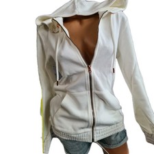 Bench Pullover Sweatjacke creme weiß mit Logo Aufdruck Gr. 36/38 (8 438) NEU