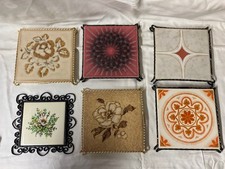 Untersetzer Kachel Fliesen Topfuntersetzer Vintage 6 Stück