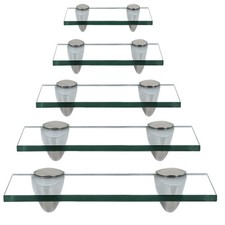 Glasregal Wandregal Glasablage Küchenregal Hängeregal Größen Badezimmerablage