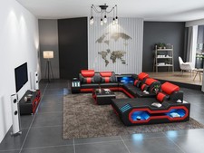 Ecksofa U-Form Couchtisch