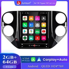 9.7 Zoll Für VW Tiguan 2007-2016 Autoradio Android 14 GPS Navi RDS CarPlay 2+64G