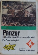 Quartett Berliner Spielkarten Panzer Rollende Ungetüme aus aller Welt  Vintage