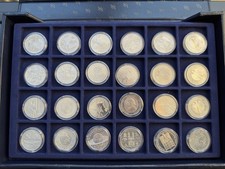 10 Euro Gedenk-Münzen 925-STERLING Silber, Motive 2002-2005 (24 Stück)