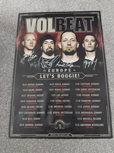 Volbeat tour poster komplett - volbeat,