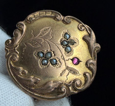 Antik brosche gold doube