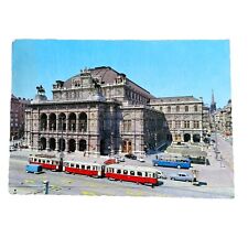 Ansichtskarte AK Wien Straßenbahn vor Oper Gelaufen 1967 nach Berlin 