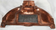 Schreibtischset kupfer mit - schreibtischset,kupfer,