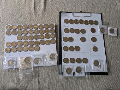 Große euro münzen sammlung - große,