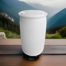 Regenfass Deckelfass Weithalsfass Futtertonne Fass Regentonne 220L - gebraucht