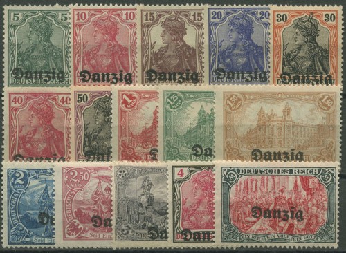 Danzig 1920 freimarken des - freimarken,