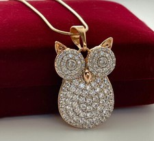 Luxus Eule Halskette Anhänger