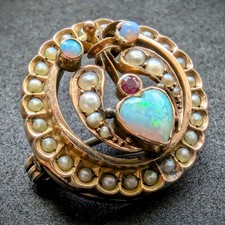 Victorian Brosche Tombak