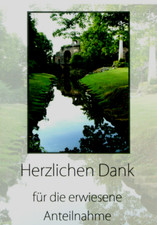 Trauer Danksagungskarten mit