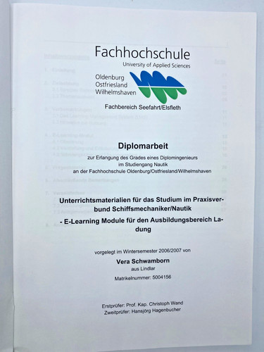 Diplomarbeit nautik - diplomarbeit,