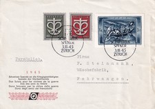 Schweiz: 1945 Brief Tag der