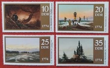 Stamps GDR 1974 Caspar David