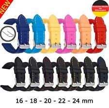 Uhrenarmband Silikon Armband 16 18 20 22 24 mm Universell Ersatzband Band Uhr