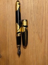 Füller Louis Cartier Dandy Black lacquered Gold leaf finish, limitierte Edition