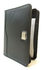 Businessmappe Konferenzmappe  A5 Glattlederoptic mit Klemmringe