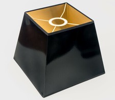 Lampenschirm Schwarz Gold für