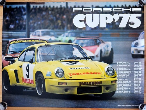 Orig porsche plakat poster - porsche,