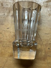 6 Kantiges Freimaurer Glas 1925, Meisterstück, Fuß und Kugelabriss TE300925/575