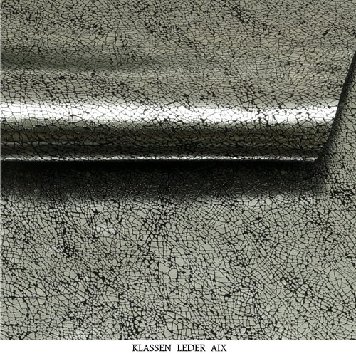 Rindsleder silber metallic - silber,