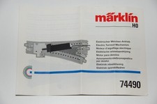 Märklin H0  Original Beschreibung für den Weichen Antrieb  74490  C-Gleis  TOP
